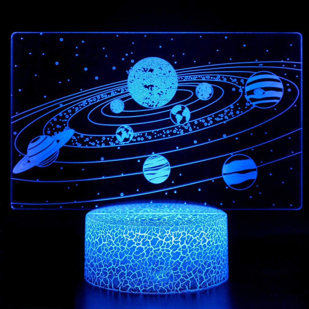 Lava Lamp Desktop - ソーラーシステム-3D LEDナイトライト,9つの惑星,バラクラバの装飾,宇宙,ベッドルーム,睡眠サイドテーブル,誕生日プレゼント