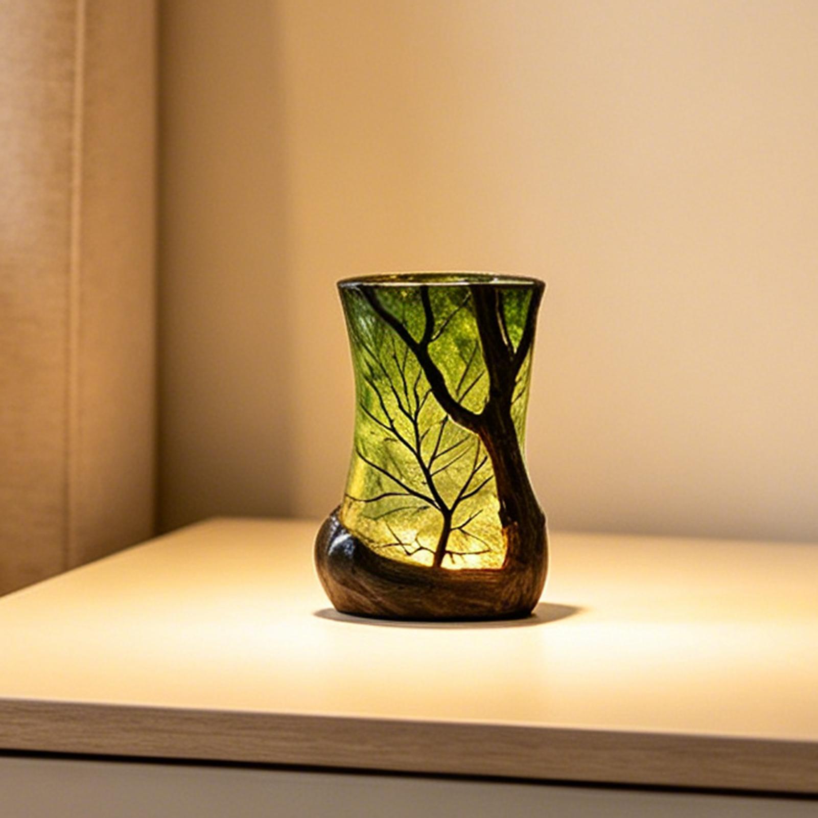 Lighting Decor For Room - ベッドサイドテーブルランプ フォレストナイトライト 装飾的な雰囲気照明 ホームオフィス 寝室 書斎