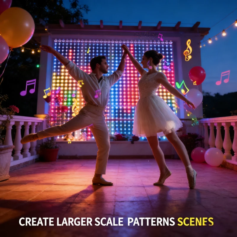 Lighting Decoration For Wedding - スマート400LEDカーテンライト、音楽同期DIYフェアリーストリングライト、クリスマスウェディングパーティーの窓飾り用