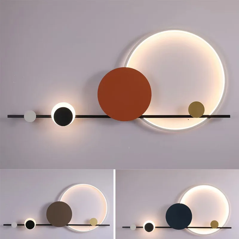 Foyer Lighting Wall Decor - 北欧ミニマリストラグジュアリーウォールランプ寝室ベッドサイドリビングルームソファ背景雰囲気照明ホーム照明クリエイティブデコレーション