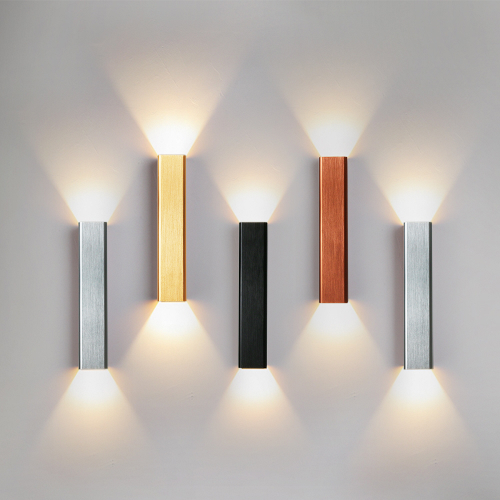 Decor Lighting Cy - モダンなデザインのアルミニウムLEDウォールライト,屋内照明,装飾的なシーリングライト,リビングルーム,廊下,廊下,ドライブウェイに最適,12/18W