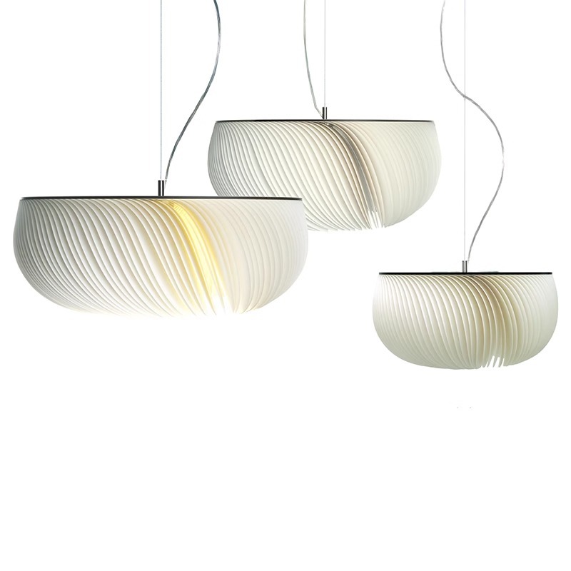 Restaurant Lighting Decoration - ミニマリストプリーツペンダントライトパーシモンシェードハンギングランプ、リビングルーム、寝室、書斎、デスク、ベッドサイドの装飾に最適