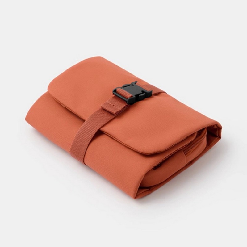 Muji Home Storage - 2026 新しい取り外し可能な日本無印良品メイクアップハンドバッグ財布ポータブルトイレタリー収納小さなバッグバックル付き長方形カードホルダー