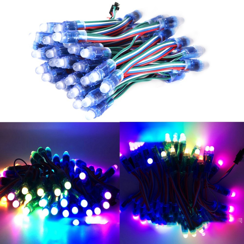 Decor Lighting Address - 50個入り 耐久性のあるWS2811 IC LEDピクセルライト 12mm DC
