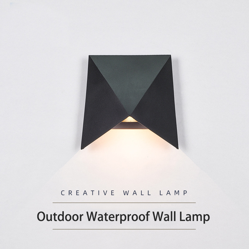 Decor Lighting Cy - 防水アルミニウムLEDウォールライト,屋外照明,装飾器具,黒と白