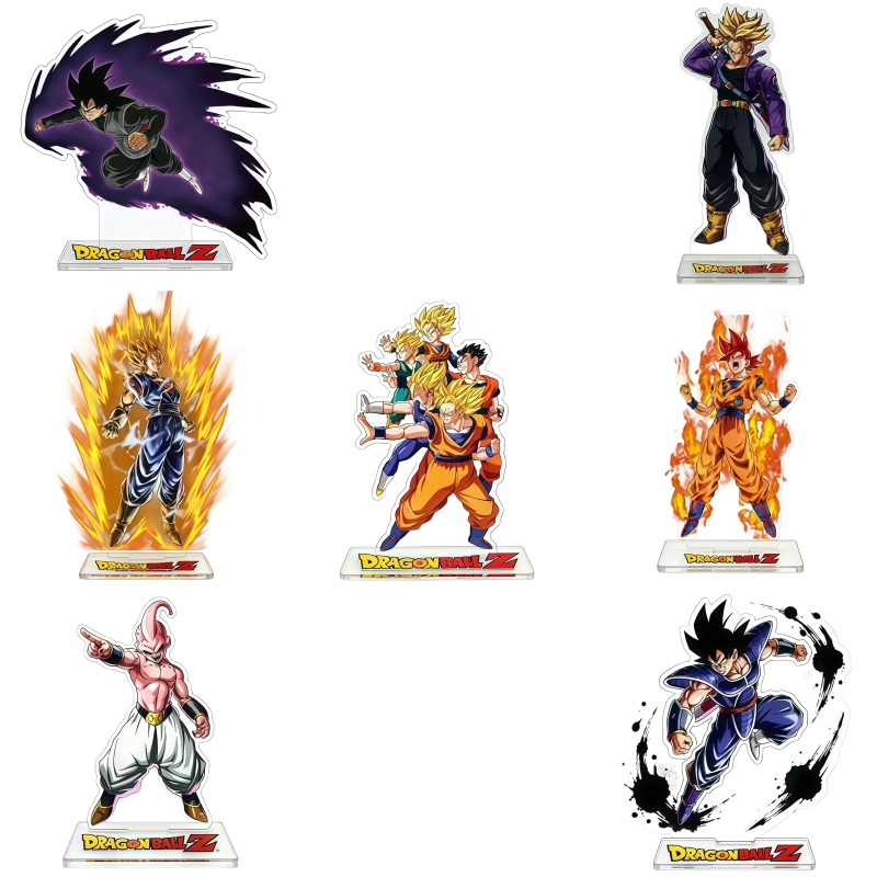Lighting Decoration Stand - 漫画アニメドラゴンボールアクリルスタンド超サイヤ人透明高精細デスクトップ装飾部屋の装飾子供のおもちゃ