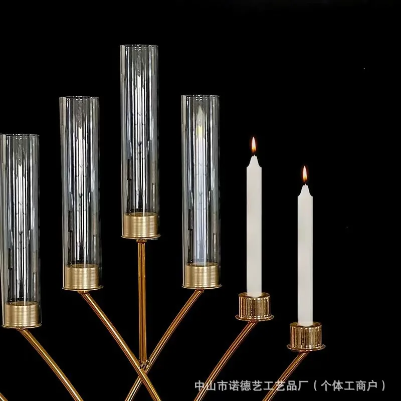Lighting Decoration For Wedding - TQH7.3 モダンでシンプルな高級感のある家庭用キャンドルスティック、ロードガイド、結婚式会場装飾、ホテルステージ小道具装飾