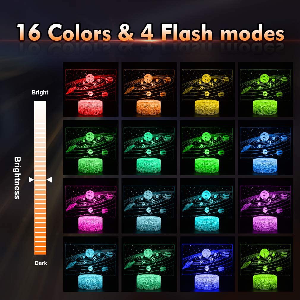 ソーラーシステム-3D LEDナイトライト,9つの惑星,バラ - Lava Lamp Desktop のレビューと価格