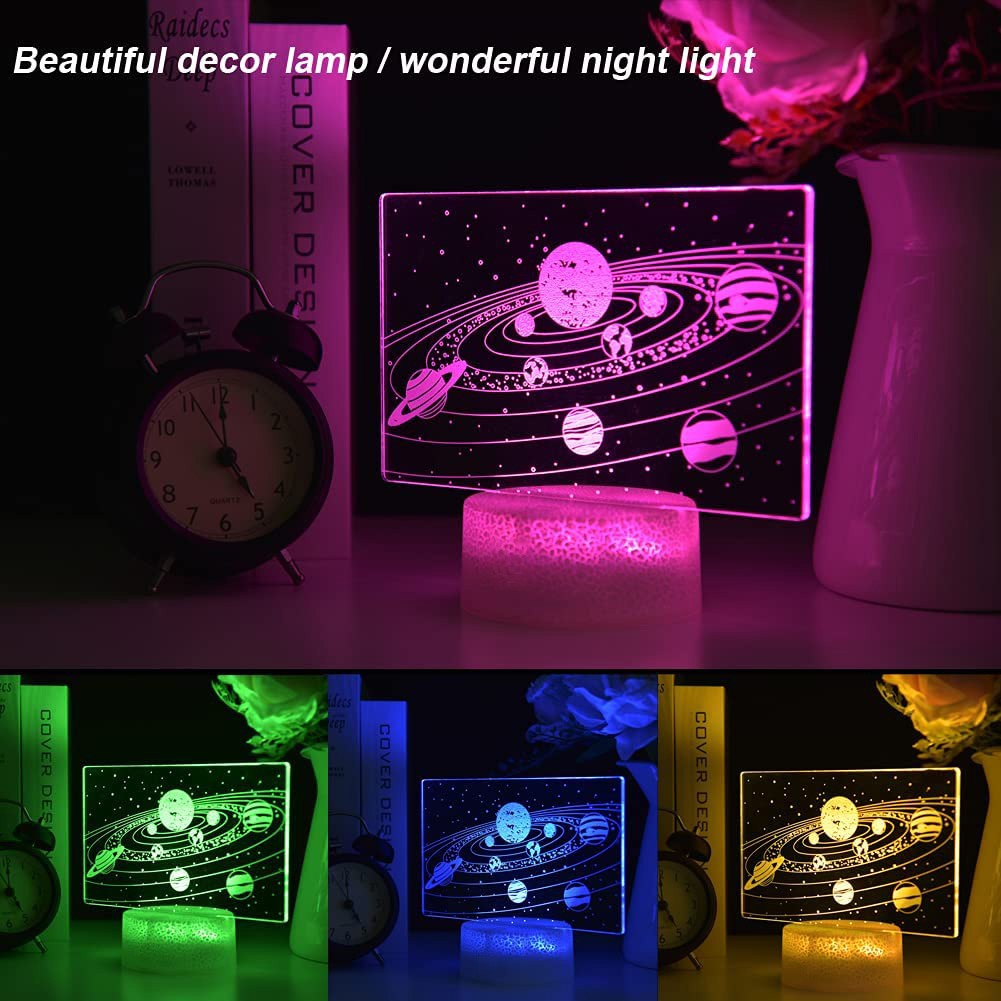 ソーラーシステム-3D LEDナイトライト,9つの惑星,バラ - Lava Lamp Desktop のレビューと価格