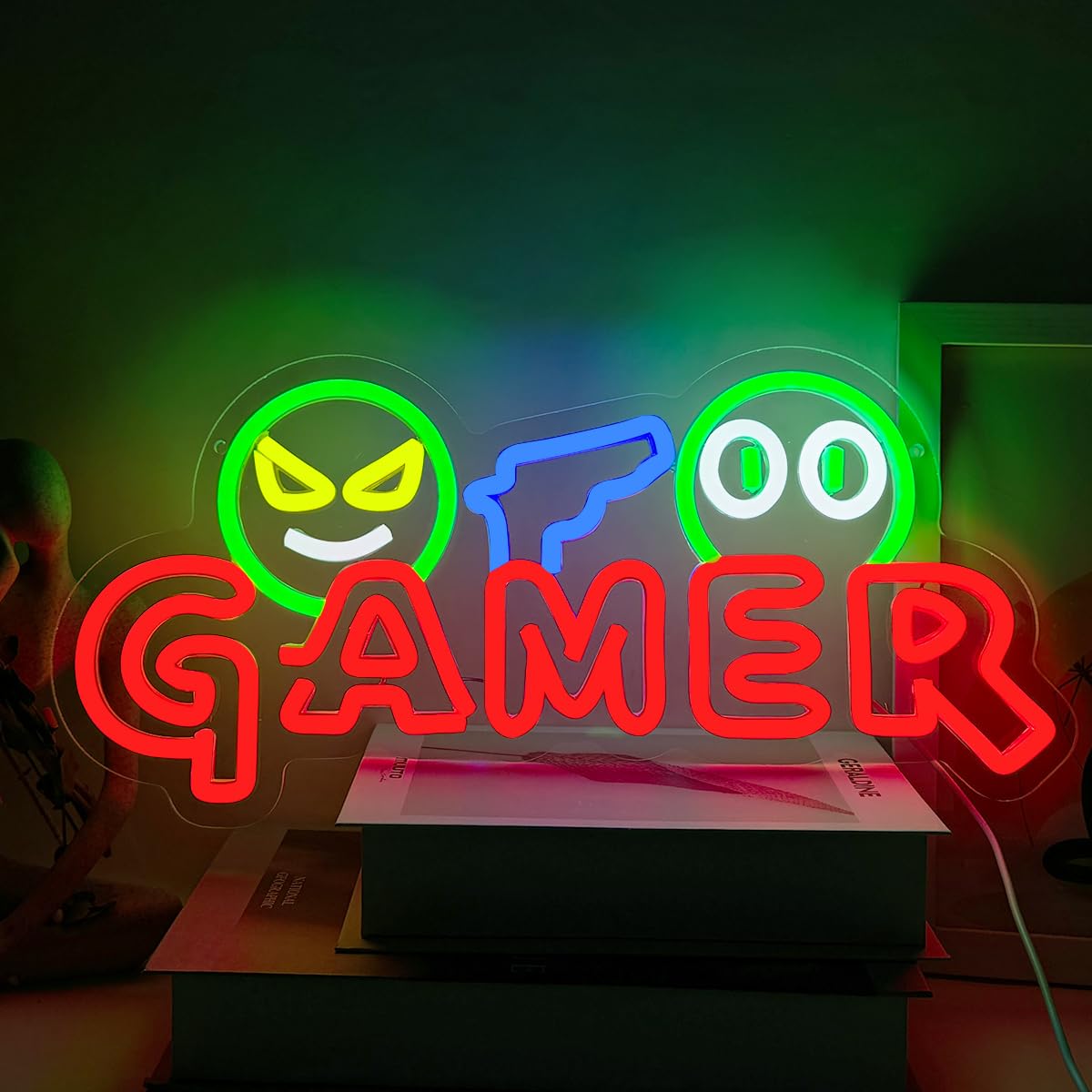 ゲーマー向けネオンサインLEDウォールライト、カスタマイズ可 - Lighting Decoration For Wedding のレビューと価格