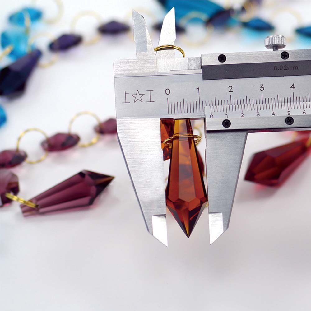 クリスタルペンダントシャンデリア,38mm,カラーミックス, - Pendant Lighting Christmas Decor のレビューと価格