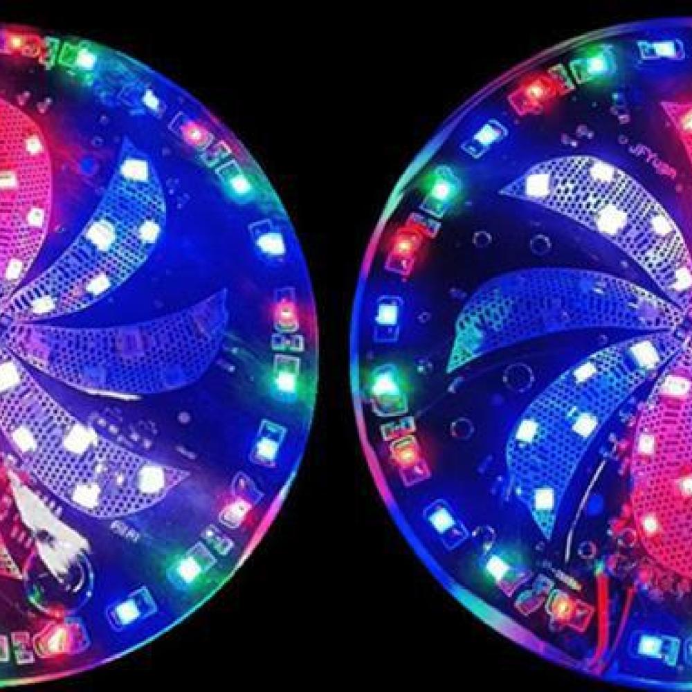 12V カラフルな風車型LEDカーストロボ装飾ライト、カート - Decor Kart Lighting のレビューと価格