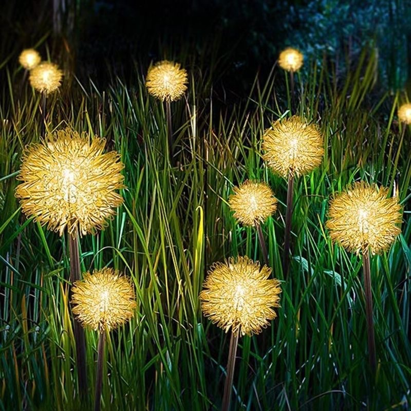 10個セット ソーラータンポポボールライト、アルミワイヤーグ - Lighting Decoration For Wedding のレビューと価格