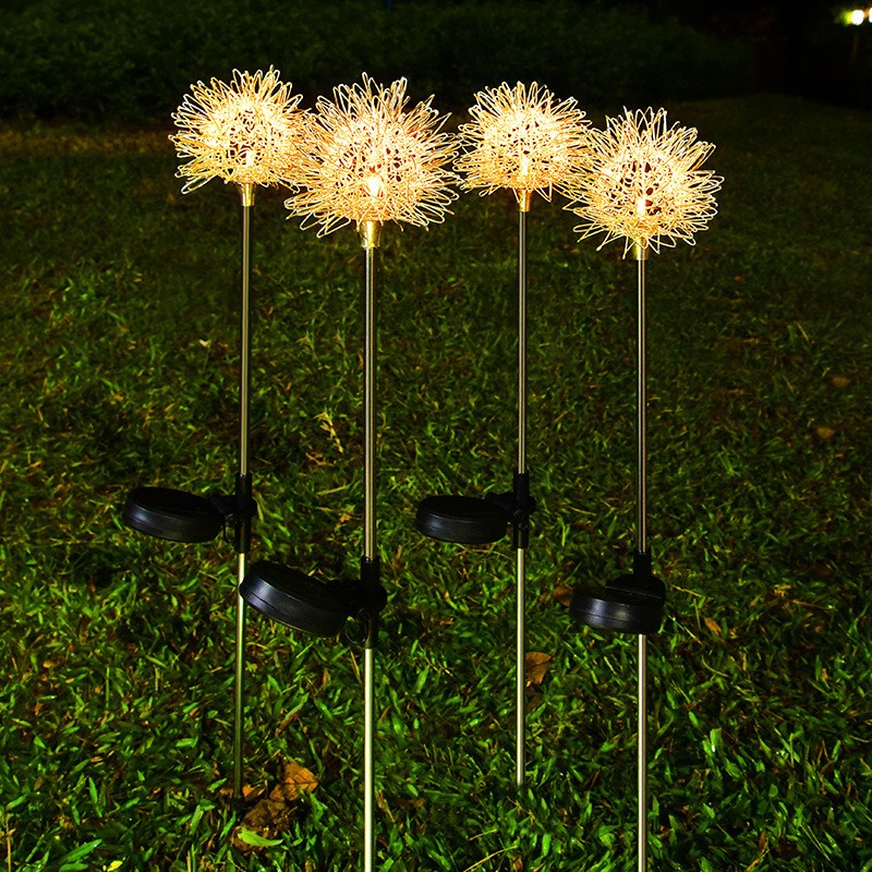 10個セット ソーラータンポポボールライト、アルミワイヤーグ - Lighting Decoration For Wedding のレビューと価格