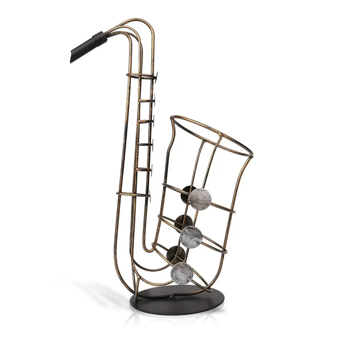 ヨーロッパスタイルのシンプルなライト高級錬鉄製ワインラックク - Lighting Decoration Stand のレビューと価格