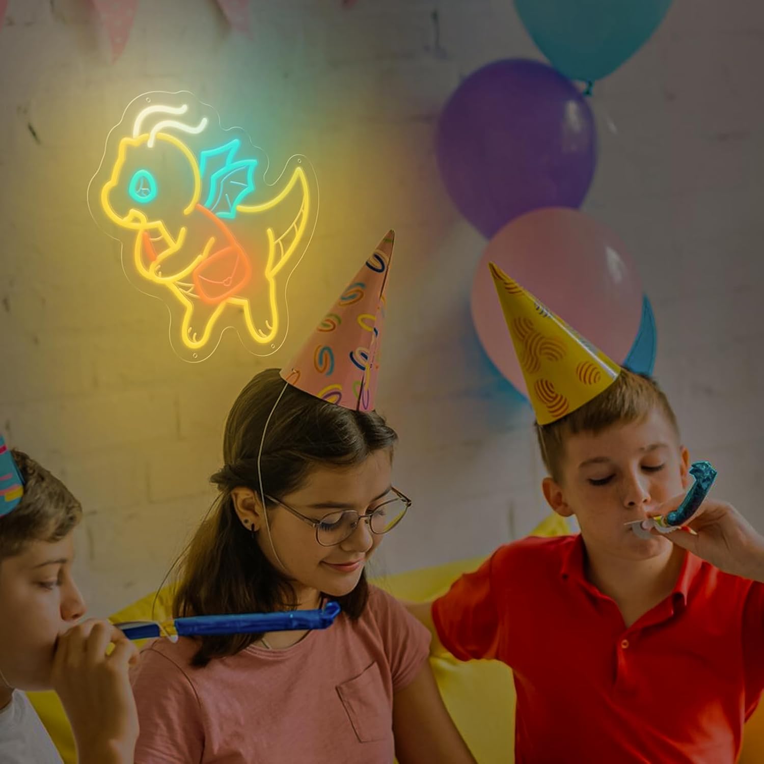 USB調光可能のかわいい恐竜ネオンライト、子供部屋の装飾に、 - Outdoor Lighting Decor Ideas のレビューと価格