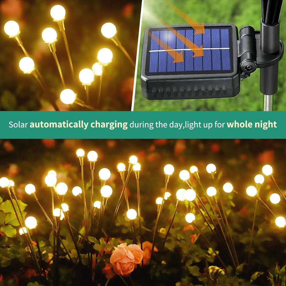 屋外防水ソーラーライト、64LED、8パック、庭やパティオの - Outdoor Lighting Decor Ideas のレビューと価格