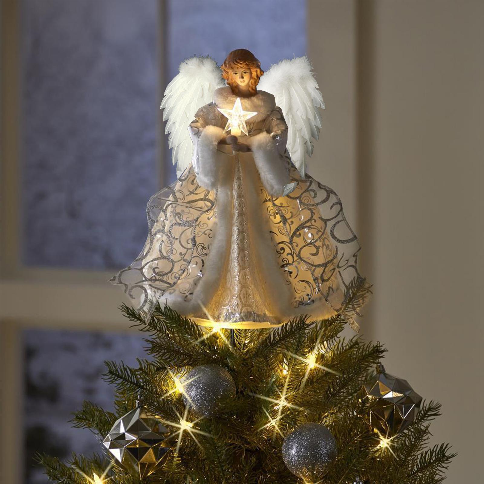 クリスマスツリー エンジェルデコレーション ライトストリング - Pendant Lighting Christmas Decor のレビューと価格