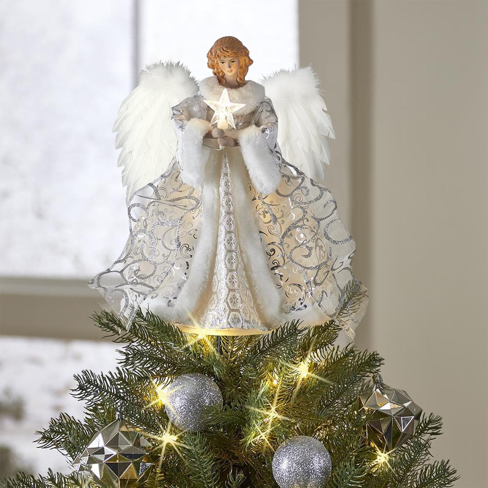 クリスマスツリー エンジェルデコレーション ライトストリング - Pendant Lighting Christmas Decor のレビューと価格