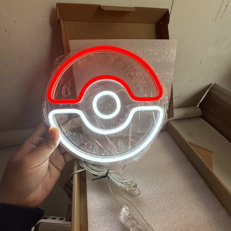 20×20cm アニメUSBクリエイティブ壁飾り雰囲気発光ポ - Lighting Decor For Diwali のレビューと価格