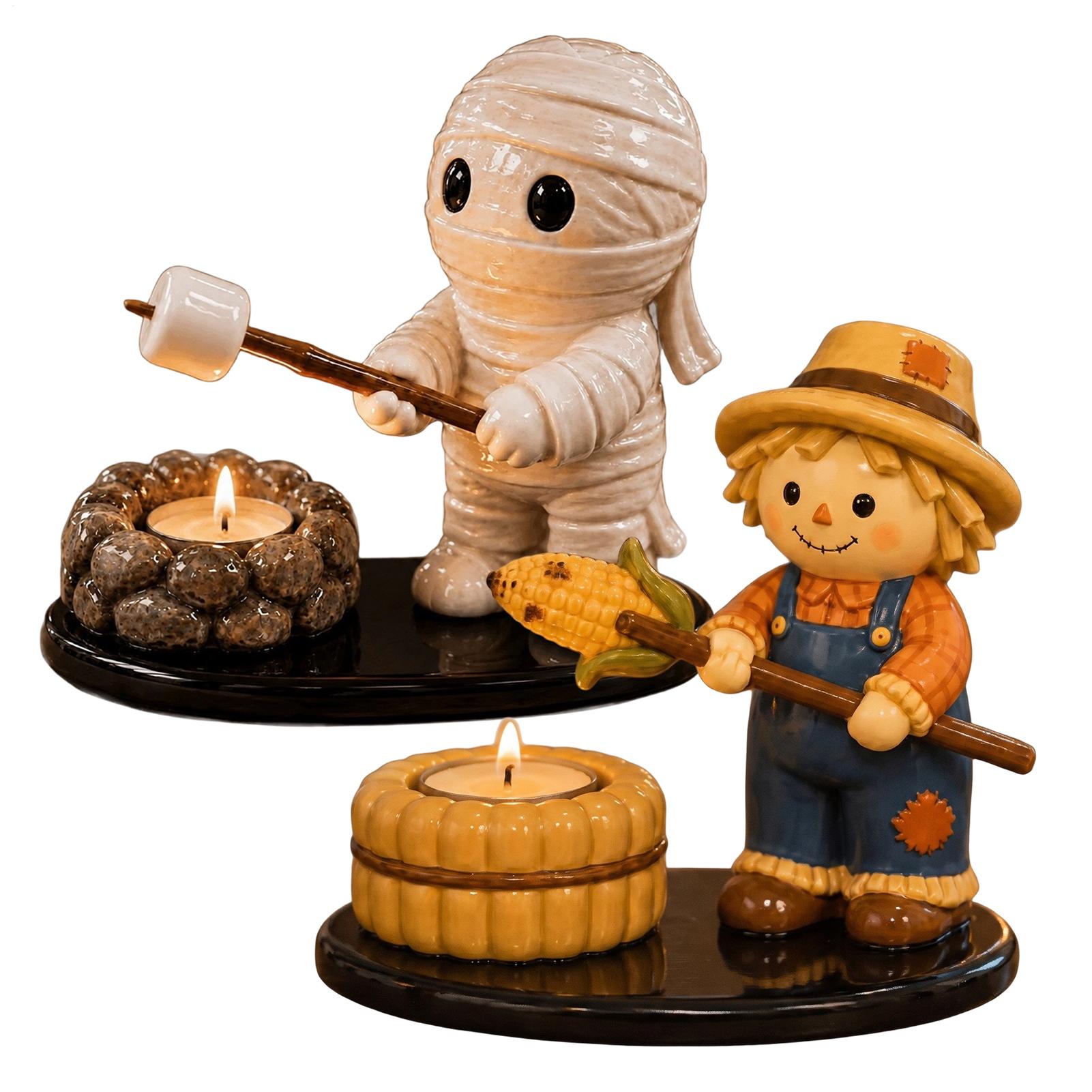 ティーライトキャンドルホルダー レジン製 面白くて可愛い キ - Lighting Decoration Stand のレビューと価格