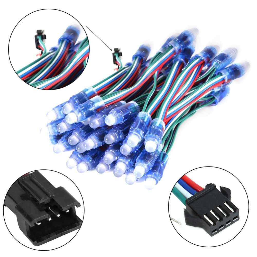 50個入り 耐久性のあるWS2811 IC LEDピクセルラ - Decor Lighting Address のレビューと価格