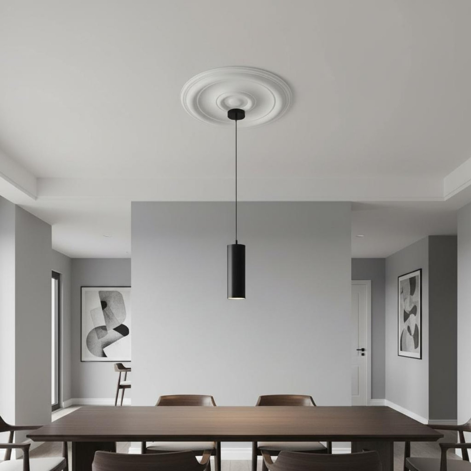 ラウンド天井メダリオンヨーロッパデザインPU天井装飾照明器具 - Lighting Decoration のレビューと価格