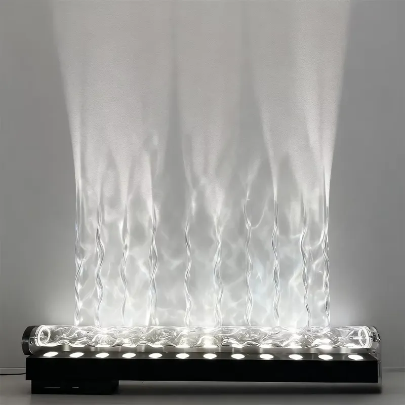 スマート3Dウォールウォッシュ炎投影ライト、水波紋雰囲気ラン - Lighting Decor For Room のレビューと価格