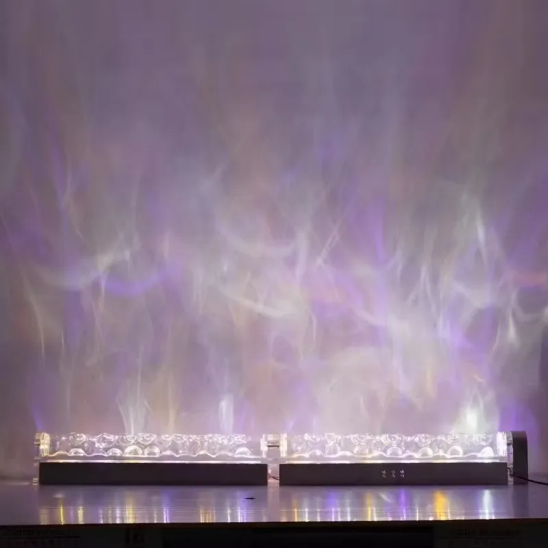 スマート3Dウォールウォッシュ炎投影ライト、水波紋雰囲気ラン - Lighting Decor For Room のレビューと価格