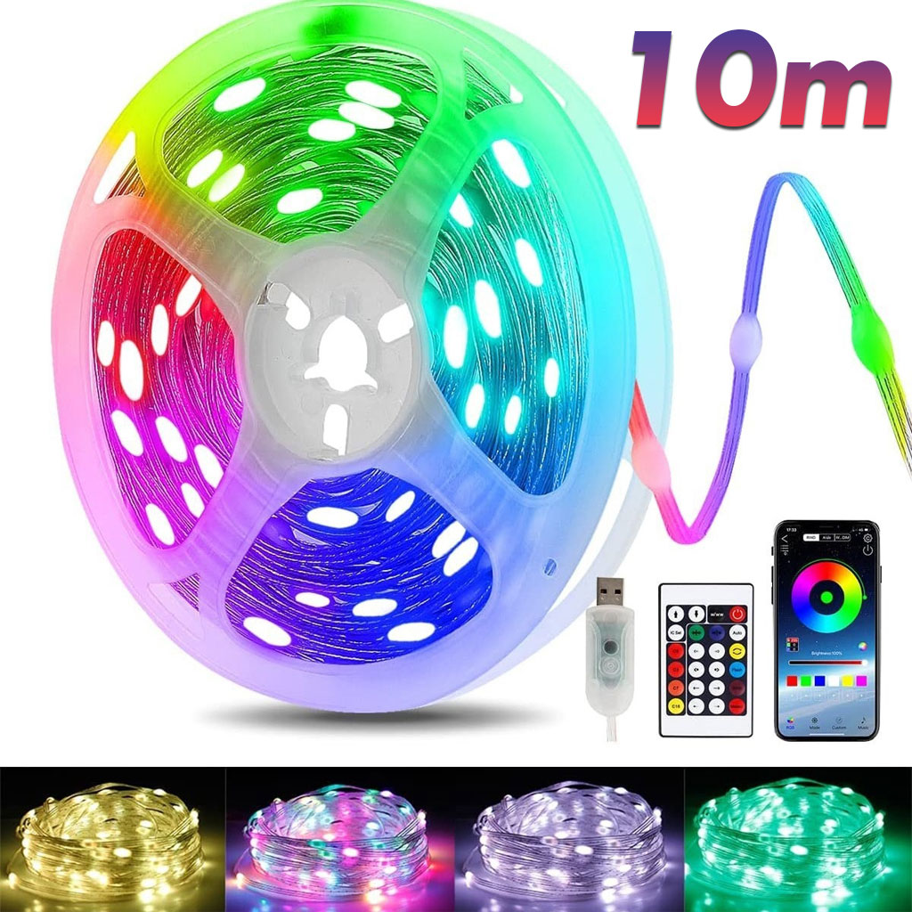 Bluetooth LED ストリングライト USB 5V  - Decor Lighting Address のレビューと価格