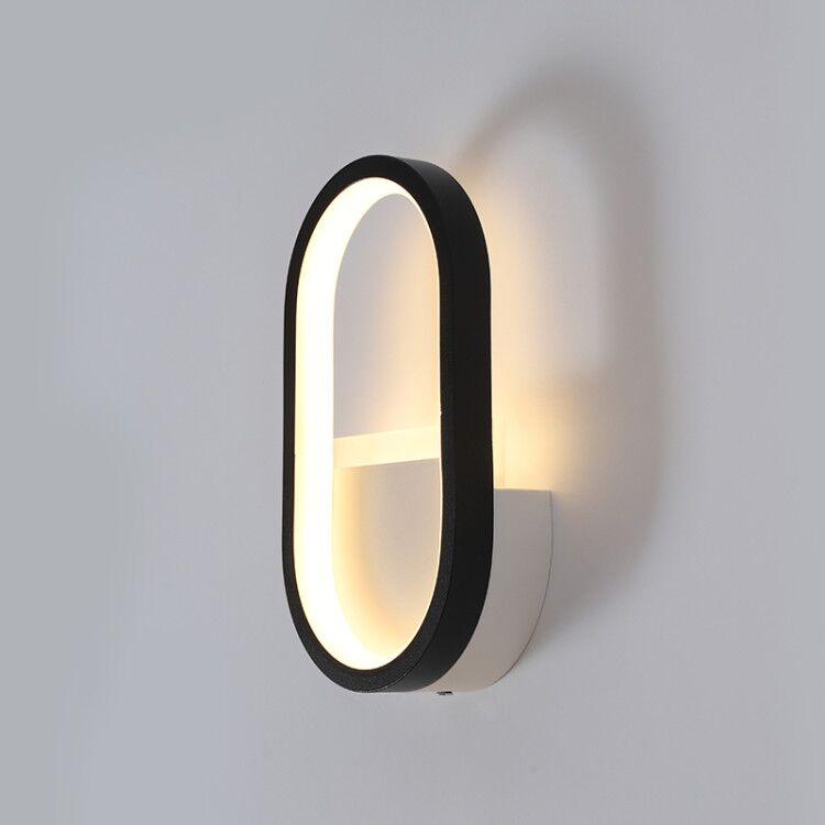 モダンな北欧LEDウォールランプ、ミニマリストブラック幾何学 - Lighting Decorative のレビューと価格