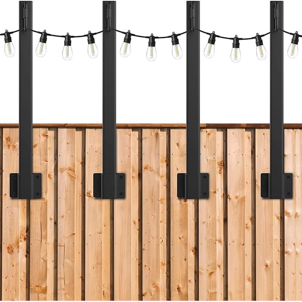 4個入りメタル製ストリングライトポール、クリップホルダーフッ - Lighting Decoration Stand のレビューと価格