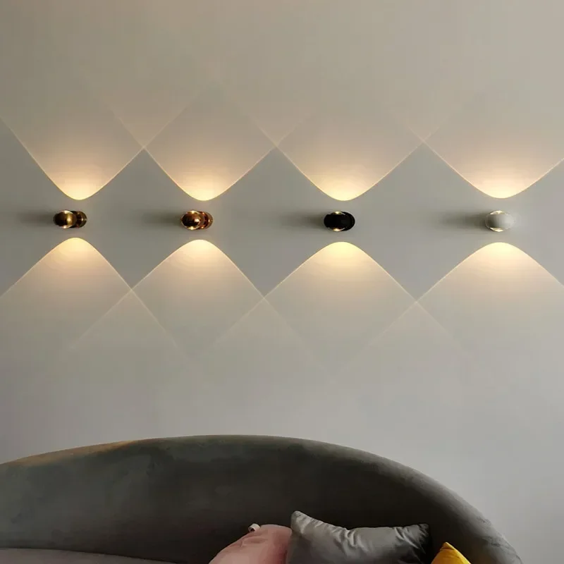 北欧デザイナーモダンアートアルミガラス LED ウォールラン - Foyer Lighting Wall Decor のレビューと価格