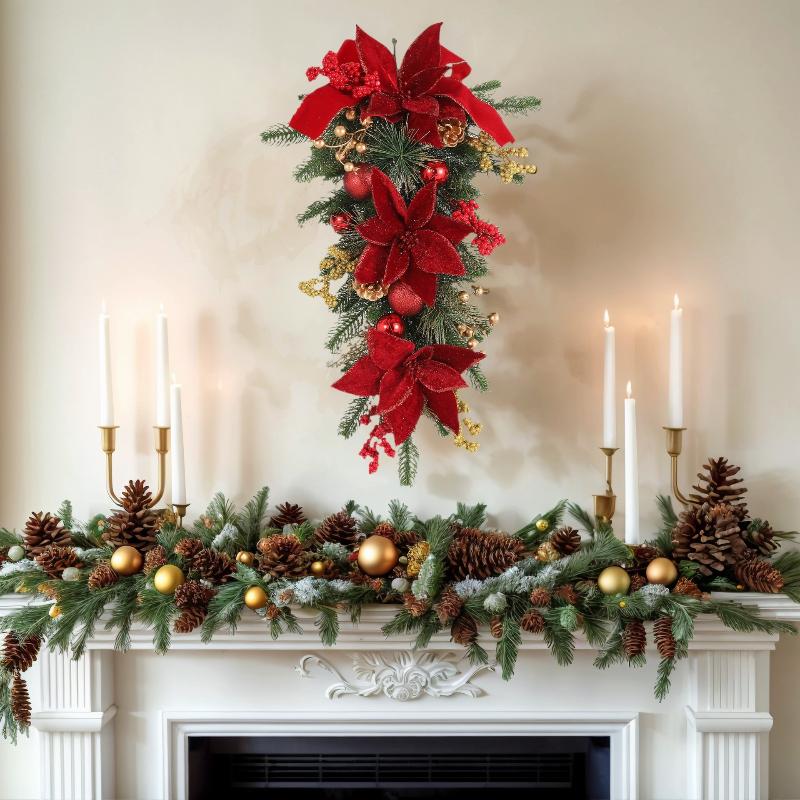 60 センチメートルクリスマスリースペンダントライトなし/ラ - Pendant Lighting Christmas Decor のレビューと価格