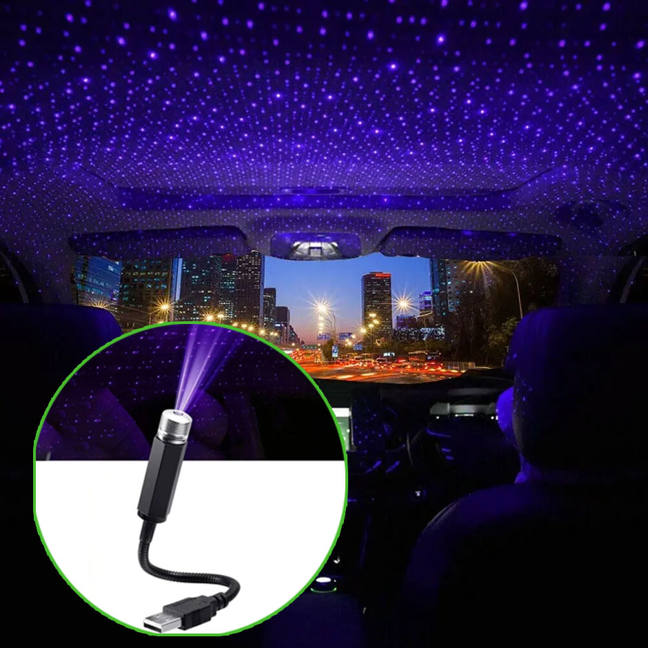 QXNYミニカーLED星空ナイトライト5V USB電源ギャラ - Lighting Decor For Diwali のレビューと価格