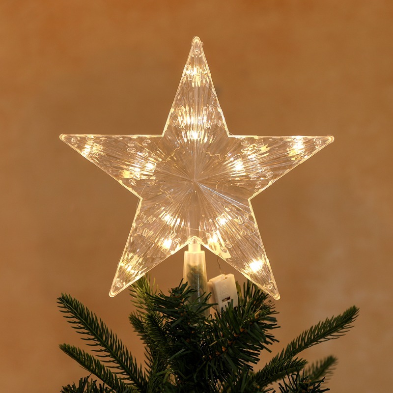 1 個クリスマスツリートップウォームホワイト LED ランプ - Lighting Decor For Diwali のレビューと価格