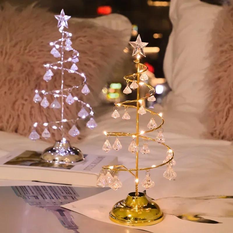 クリスマスLEDクリスタルクリスマスツリーダイヤモンドペンダ - Pendant Lighting Christmas Decor のレビューと価格