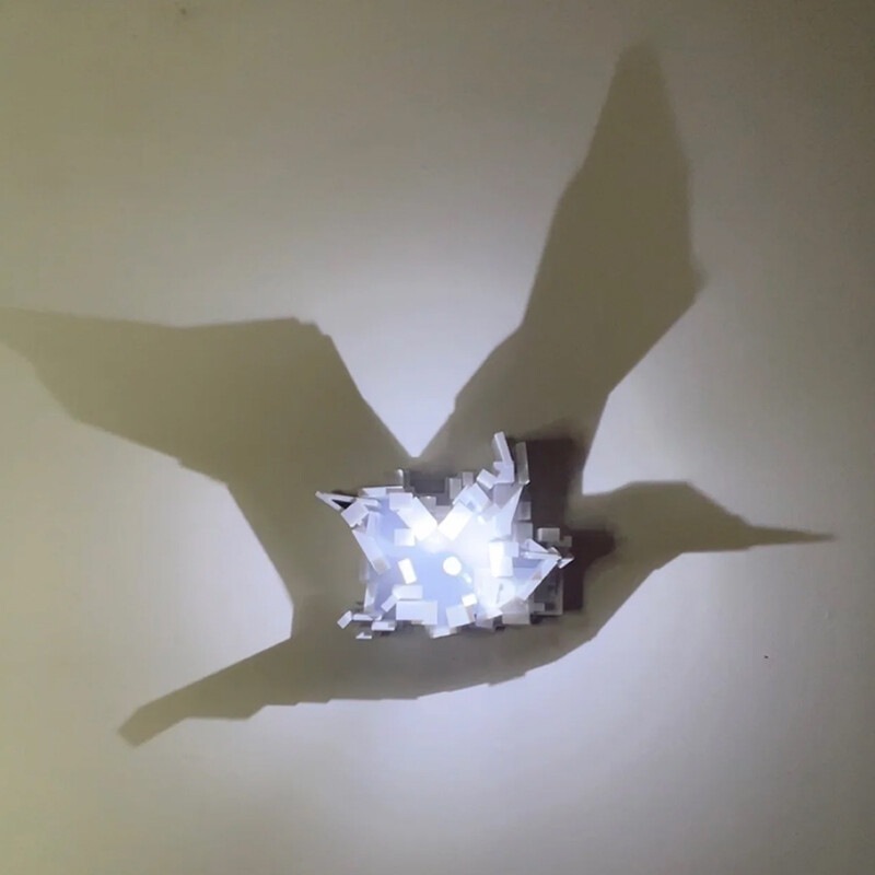 ドロップシッピング 3Dライトシャドウナイトライト アンビエ - Lighting Decor For Room のレビューと価格