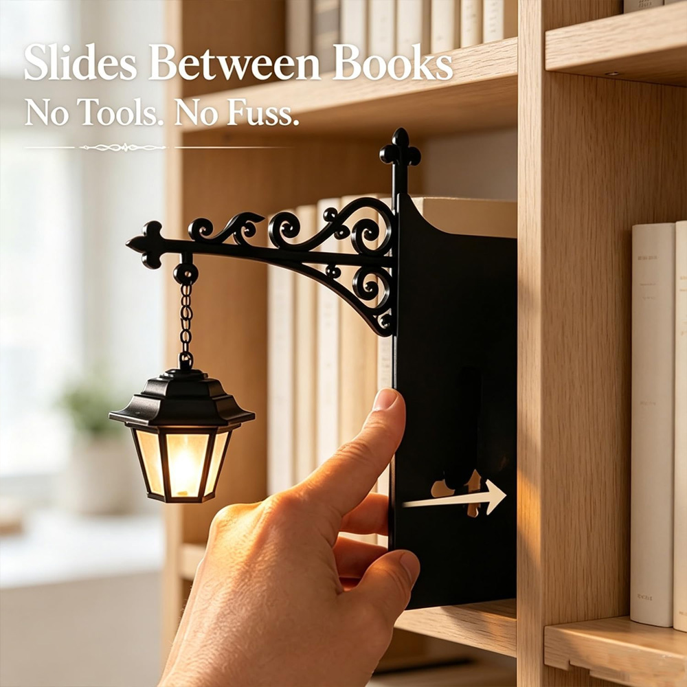 ライブラリーランタン装飾本棚照明レトロライブラリーランタン本 - Lighting Decorative のレビューと価格