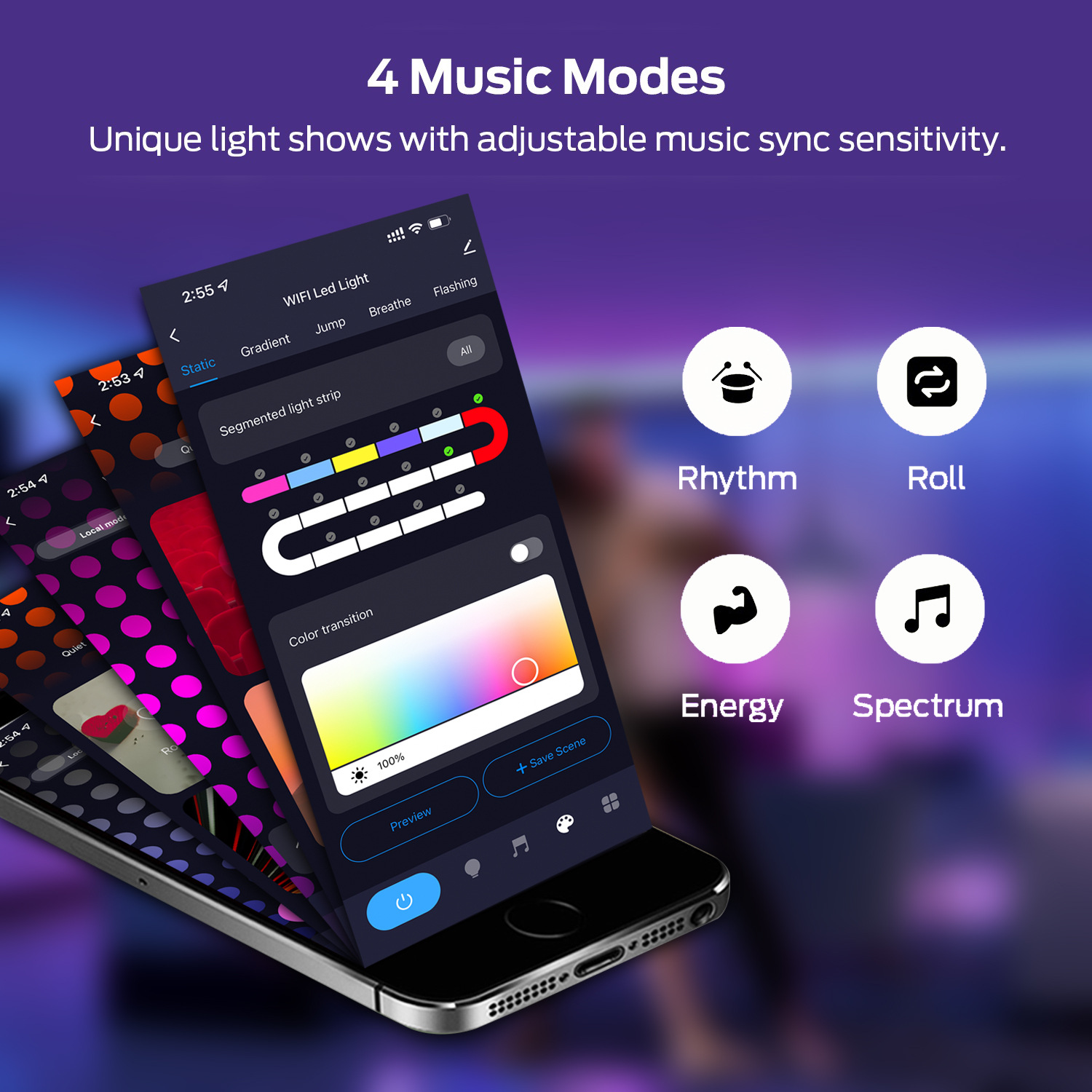 Tuya-インテリジェントLEDストリップライト,wifi, - Decor Lighting Address のレビューと価格