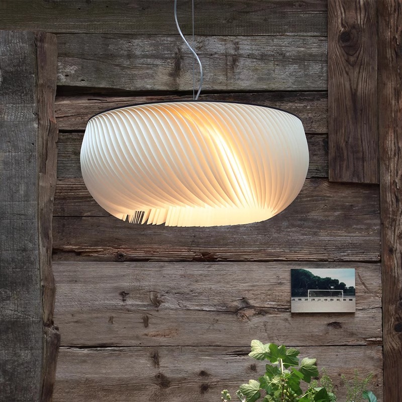 ミニマリストプリーツペンダントライトパーシモンシェードハンギ - Restaurant Lighting Decoration のレビューと価格