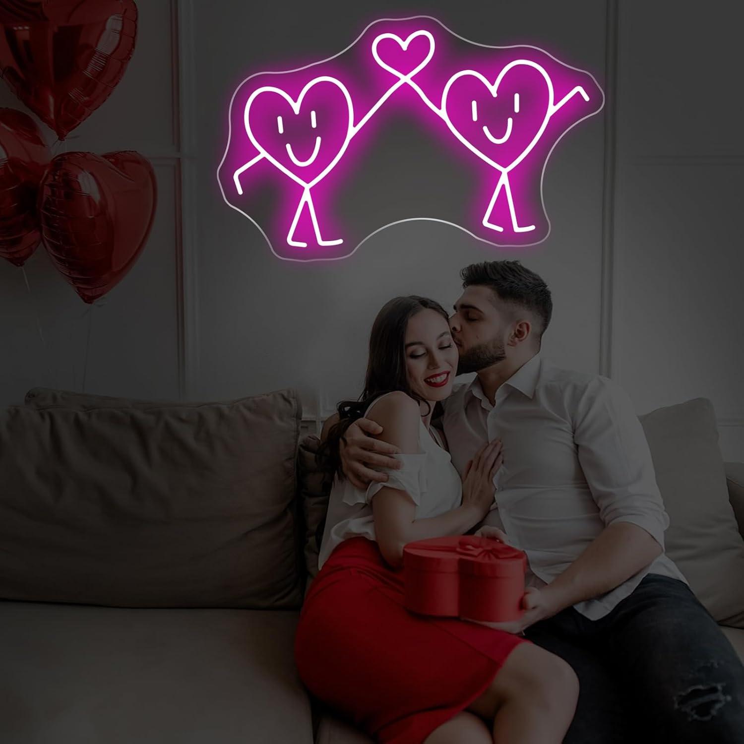 ラブネオンサイン USB調光可能LEDネオンライト 結婚式  - Lighting Decoration For Wedding のレビューと価格