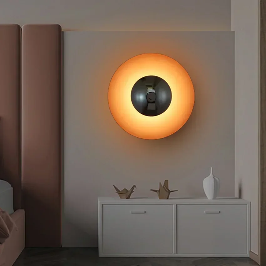 モダンなミニマリストのLEDウォールライト,デザイナー,料理 - Foyer Lighting Wall Decor のレビューと価格