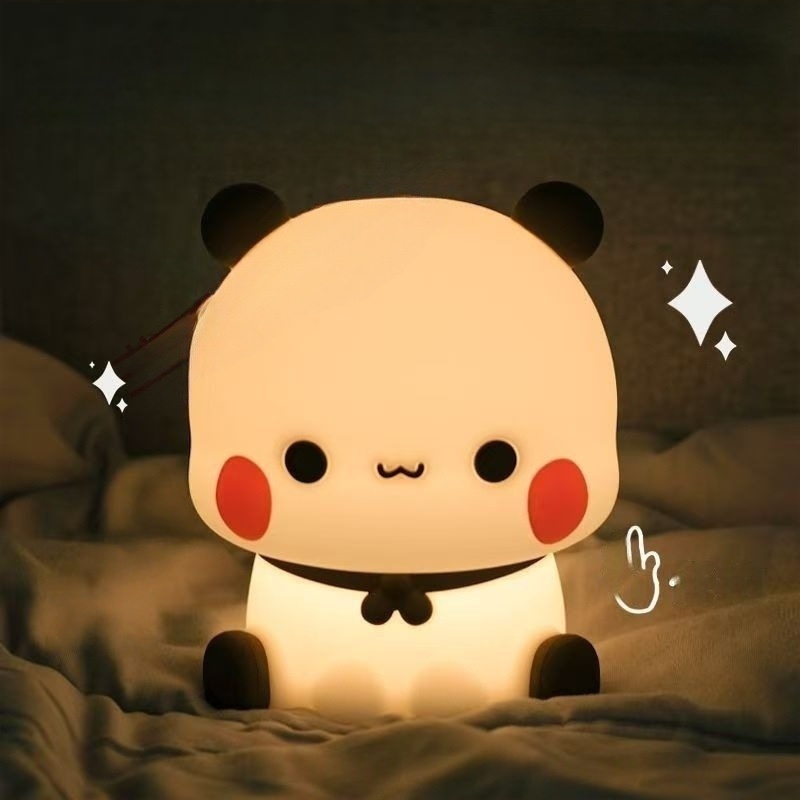 パンダLEDナイトライトランプ　可愛い漫画風パットランプ　動 - Lighting Decor For Diwali のレビューと価格