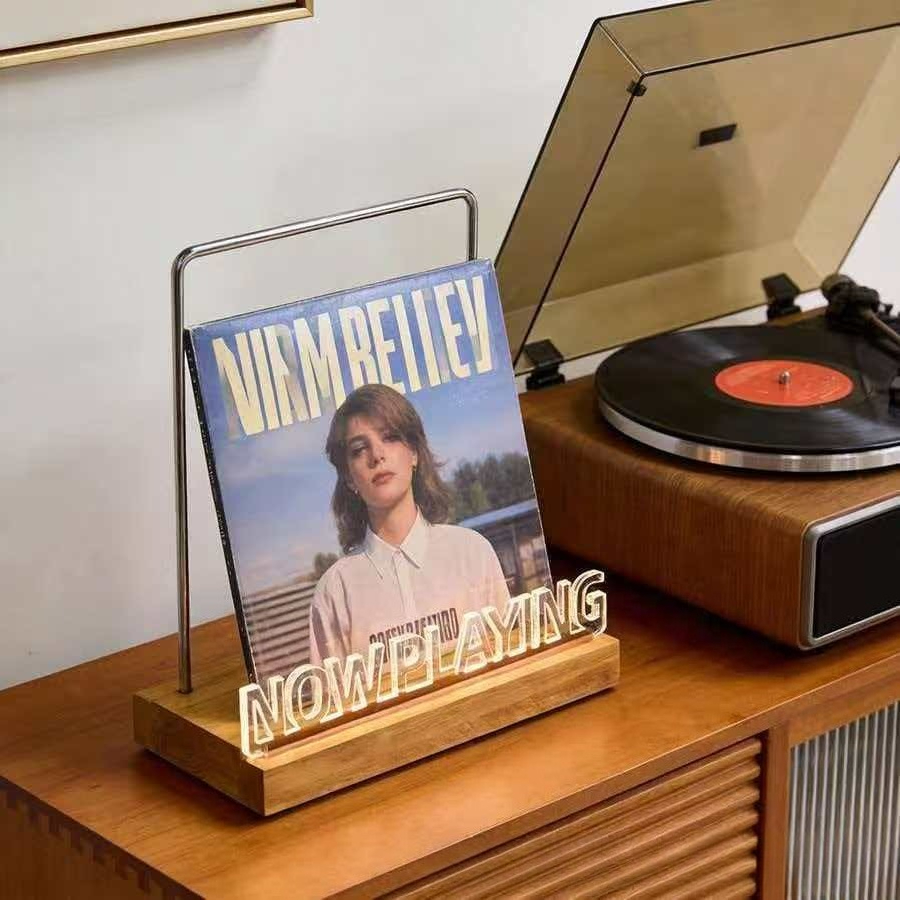 ライトアップビニールレコードディスプレイスタンドアクリルホル - Lighting Decoration Stand のレビューと価格