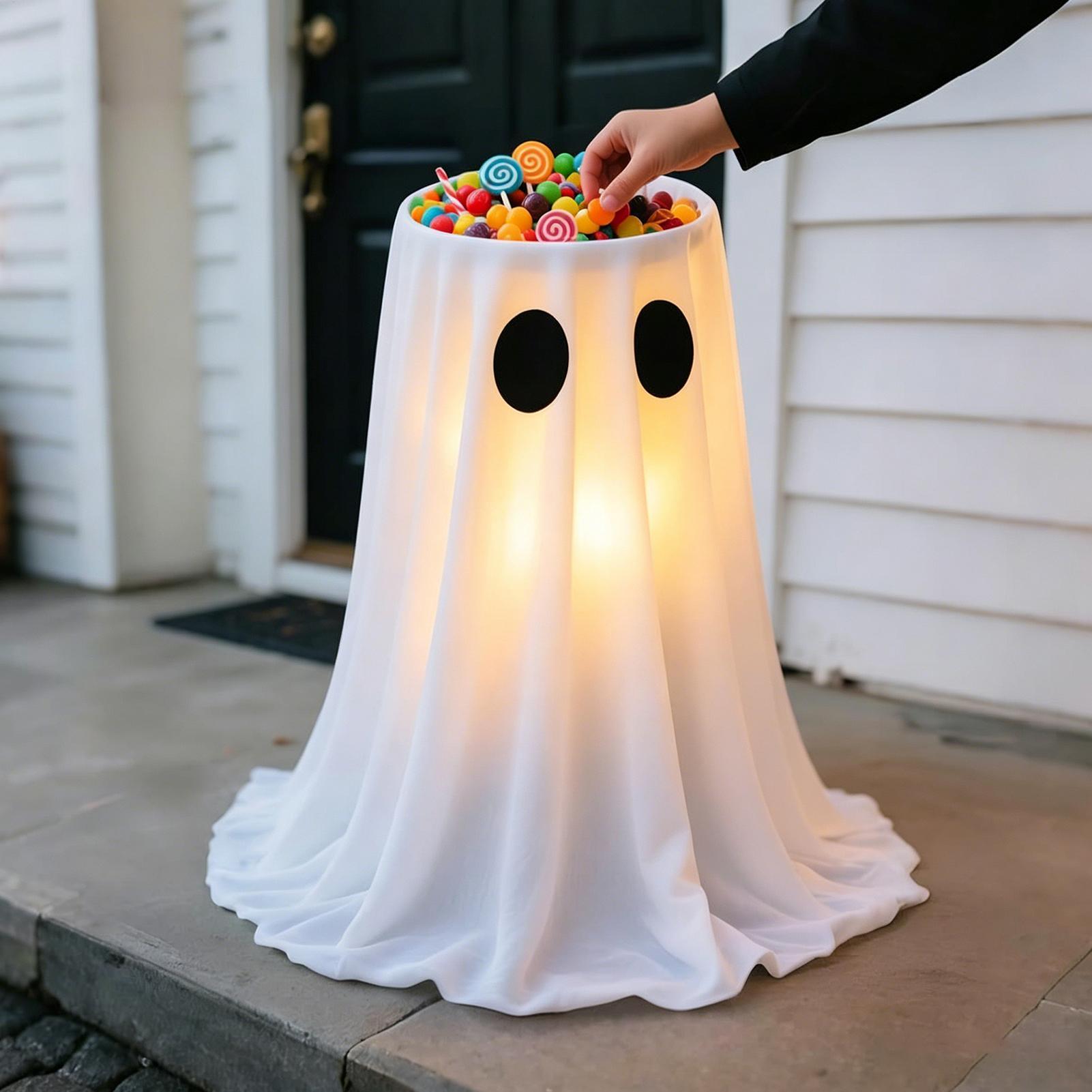 ゴーストハロウィンデコレーション 8モードLEDライト キャ - Lighting Decoration Stand のレビューと価格