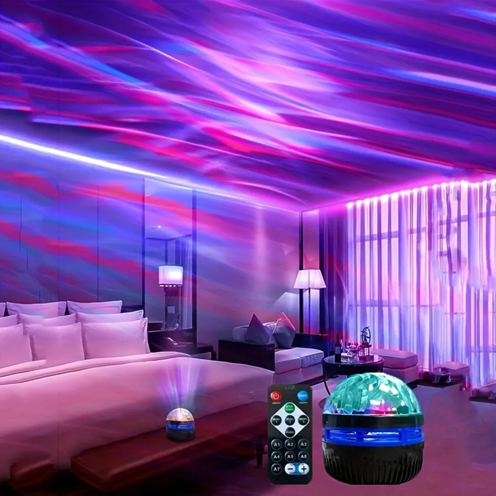 LED 星空プロジェクター オーロラ USB リモコン RG - Lighting Decor For Diwali のレビューと価格