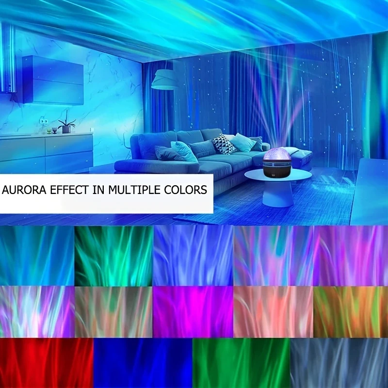 LED 星空プロジェクター オーロラ USB リモコン RG - Lighting Decor For Diwali のレビューと価格