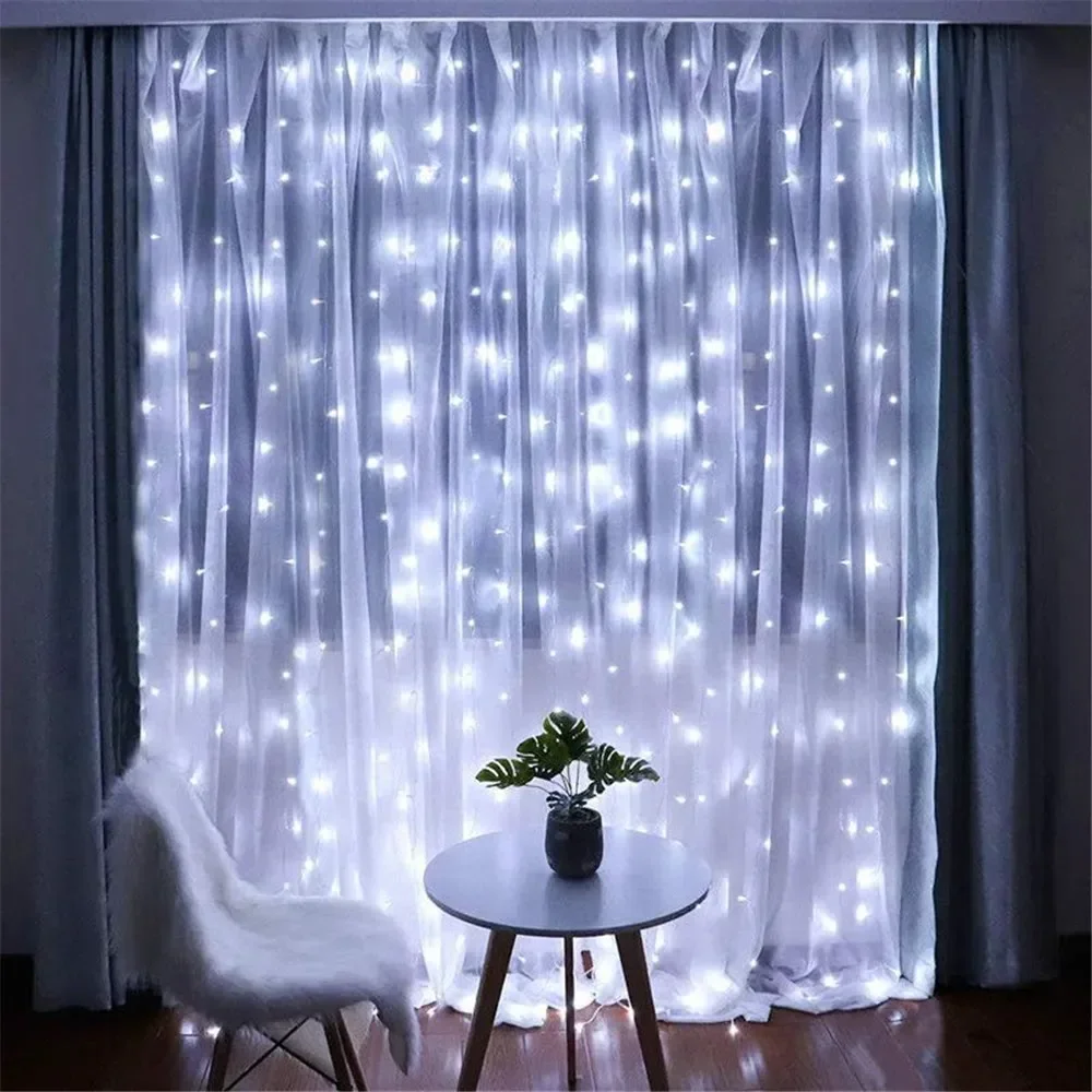 3/6M USB LED カーテン 8 モードリモコンライト - Lighting Decor For Diwali のレビューと価格