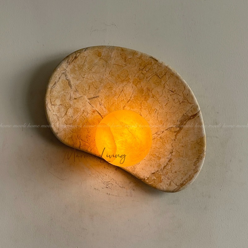 ニッチアート大理石ウォールスコンス、フランス風不規則装飾ウォ - Lighting Decor Bedroom のレビューと価格